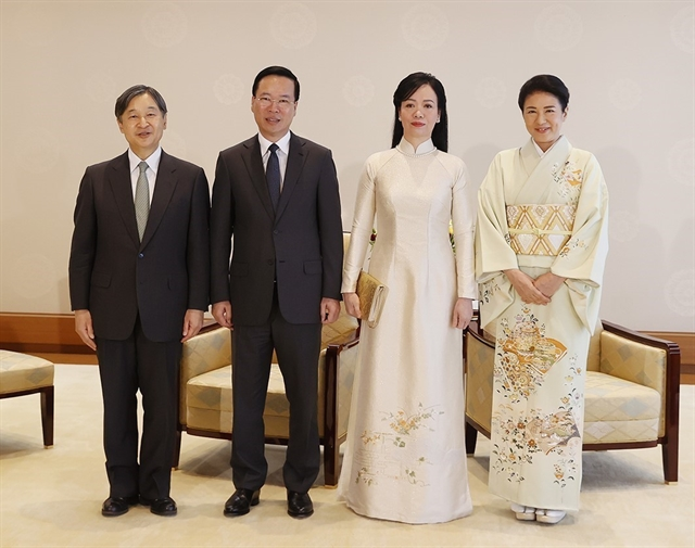 President Vo Van Thuong Meets With Japanese Emperor Empress